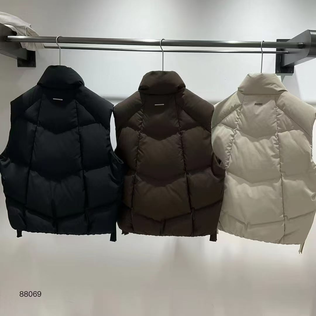 方辰式新款秋冬男士休闲羽绒马甲宽松立领男款白鸭绒羽绒背心外穿