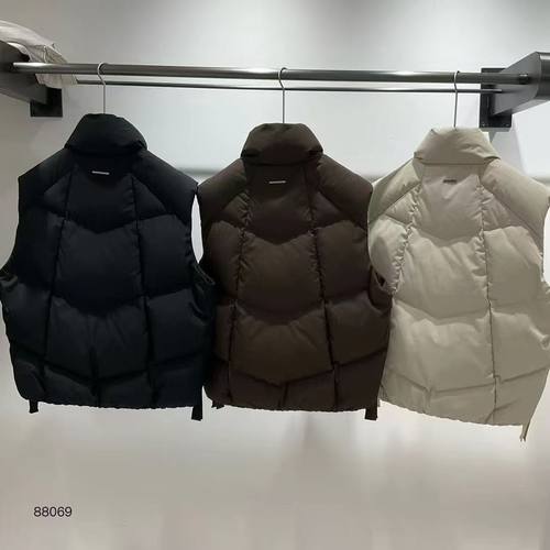 方辰式新款秋冬男士休闲羽绒马甲宽松立领男款白鸭绒羽绒背心外穿