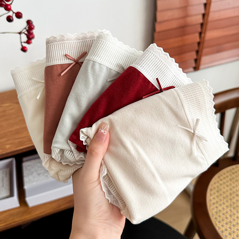 暖乎温暖羊绒感温暖女内裤