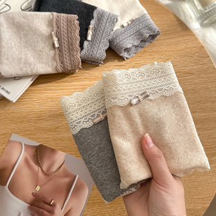 A类纯棉内裤 3条 风情 法式 女士7A抑菌加长裆 爱不需要理由