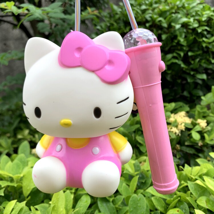hello kitty手提存钱罐音乐发光灯笼 国庆节女孩礼品儿童灯笼