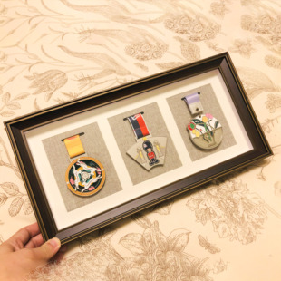 马拉松keep徽章奖牌展示架挂架奖章相框纪念年会颁奖展示框收纳盒