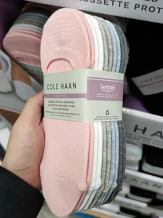 现货 加拿大cole haan 全棉防滑船袜 防掉跟袜子纯棉浅口不掉跟