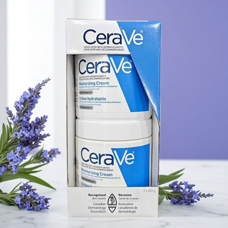 现货 小C霜加拿大CeraVe适乐肤保湿修复舒缓滋润面霜套装453g一瓶