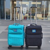 超轻旅行箱拉杆箱加钢圈承重升级静音轮20寸登机箱24寸水洗布面料