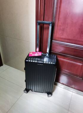 高级旅行箱加厚旅行行李铝框拉杆箱万向轮大容量pc密码箱海关锁