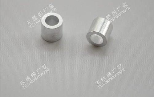 4mm钢丝绳用铝套 圆孔铝套 单孔铝套 铝扣 铝卡 铝封头M4