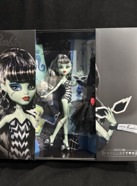 Monster High Barbie怪物精灵高中芭比联名收藏款基基娃娃现货