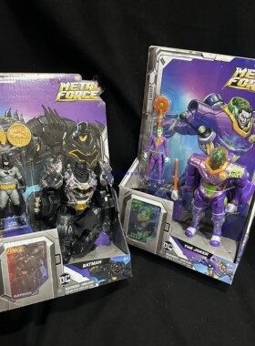 美国DC授权蝙蝠侠可动人偶遥控汽车模型手办公仔玩具场景组合套装