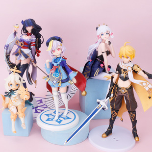 原神手办二次元公仔雷电将军米哈游玩具派蒙美少女礼盒可莉派蒙