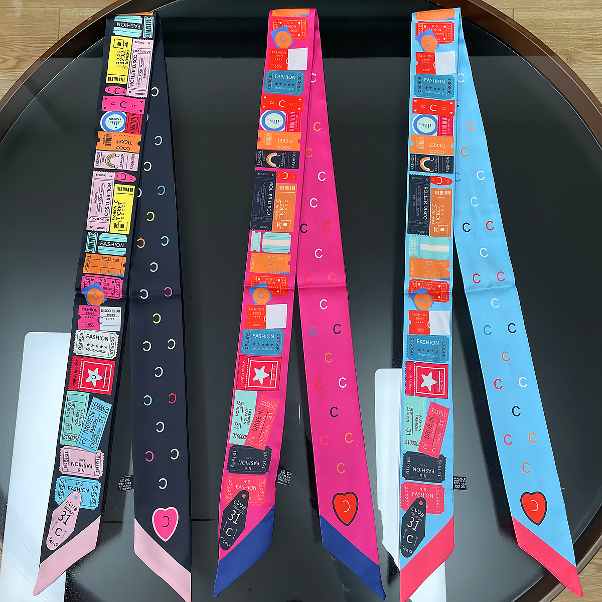 小长条百搭丝巾笛菲高级感夏季