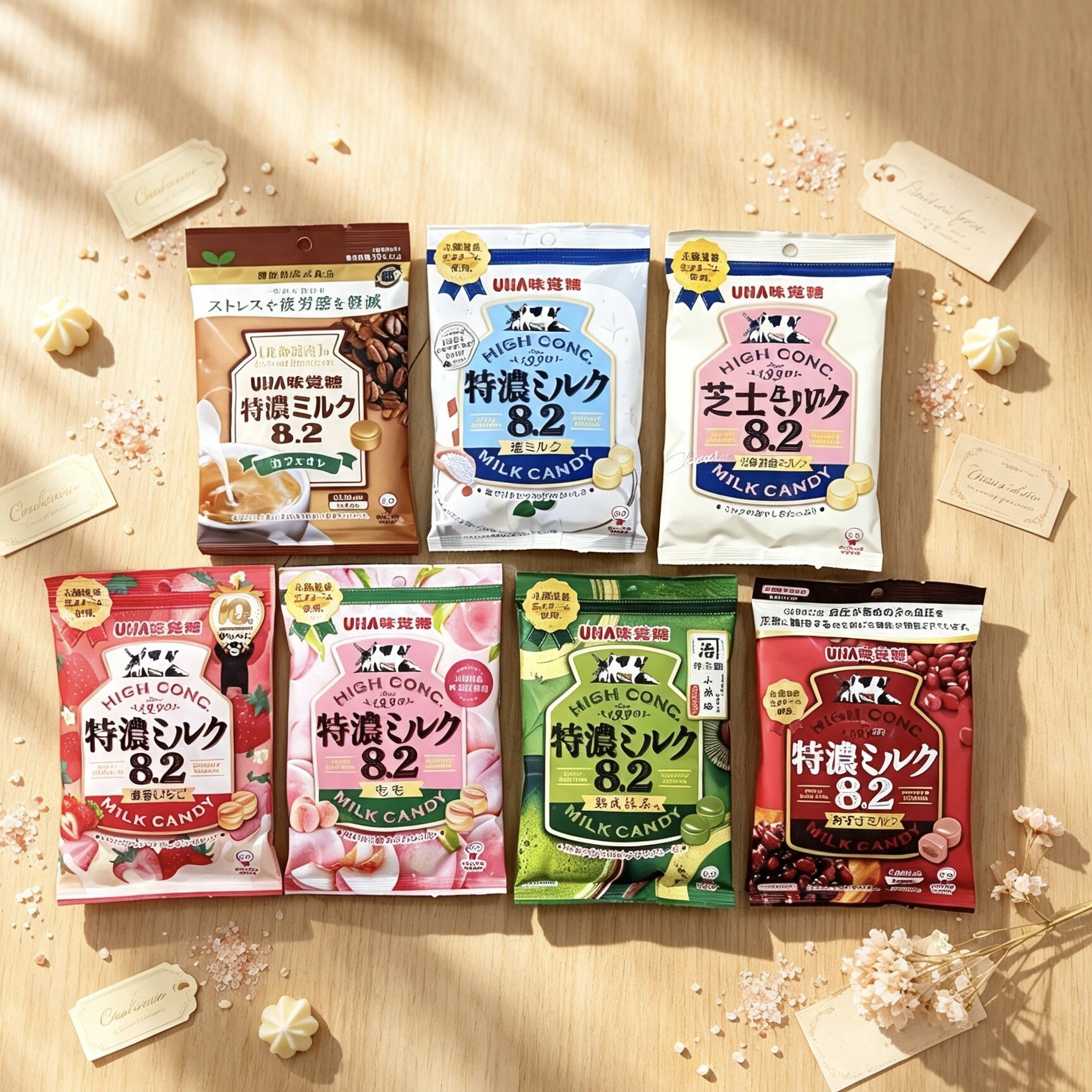 日本uha味觉糖北海道奶味特浓抹茶牛奶糖伴手礼袋装香港代购零食