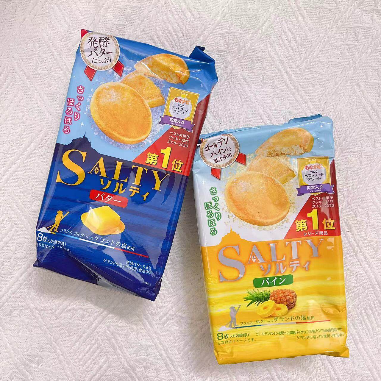 日本进口桃哈多Tohato黄油菠萝SALTY饼干蔡文静推荐零食