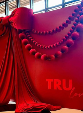 派对大型蝴蝶结装饰场景