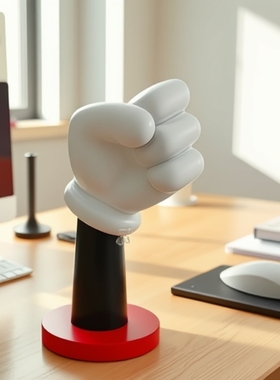 跨境代发树脂米奇手套花瓶摆件家居欧式风格乔迁礼品创意家居装饰