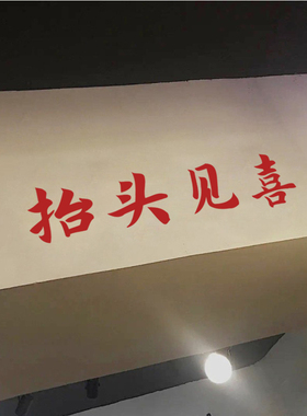 ins风餐饮喜庆春节文字玻