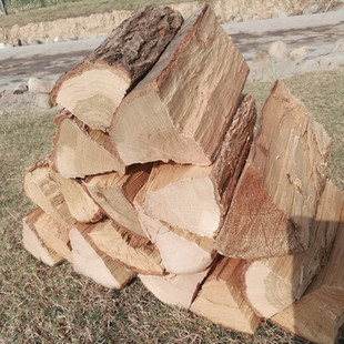 取暖木材 壁炉柴火农村老灶台干木柴篝火木装饰木耐烧果木