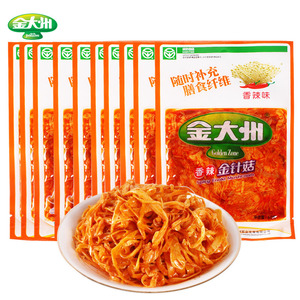 金大州香辣金针菇 600g/组包邮 60克*10袋 零食小吃四川特产