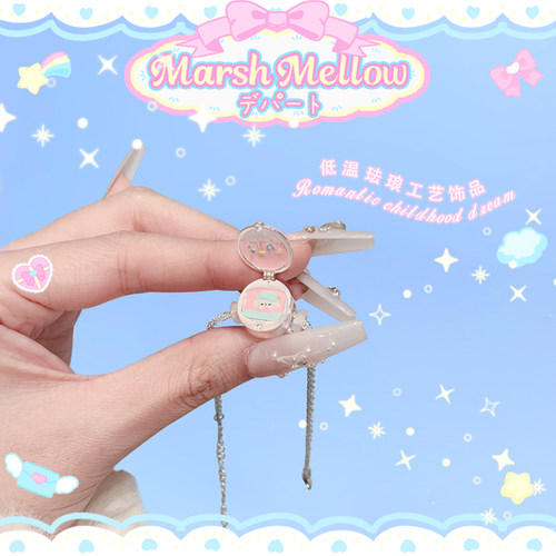 女生款机关珠珐琅滴胶可爱手串