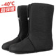 钓鱼保暖雪地靴加厚绒毛替换内胆冬季 中筒加绒加棉钓鱼靴子