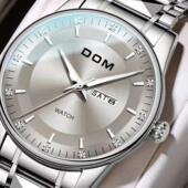 2024新款 送礼手表 休闲商务奢华石英男士 情怀幻影灰银钢带时尚 个性