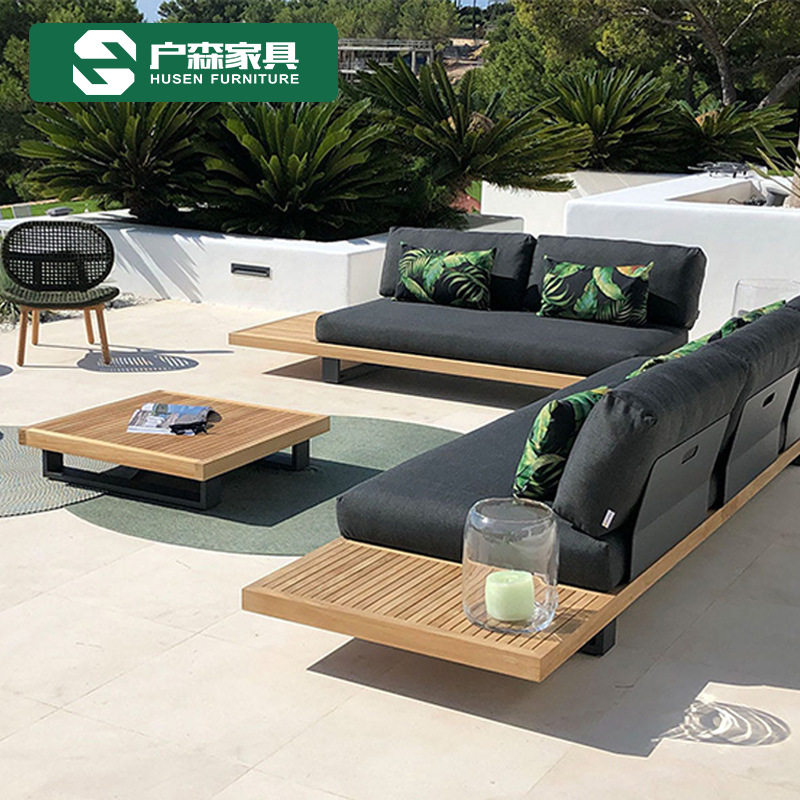 户外沙发柚木铝合金防雨防晒茶台庭院别墅酒店阳台实木组合藤家具,住宅家具,户外沙发,淘宝优惠券,粉丝福利购,淘宝优惠卷