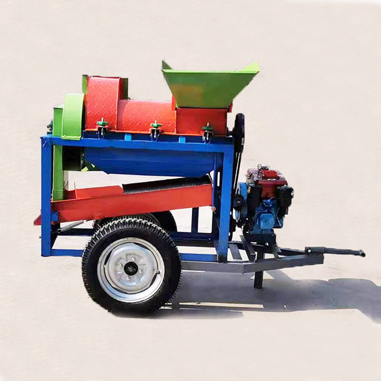 福建电动水稻脱粒机小型玉米打粒机电柴两用家用空心菜脱粒机