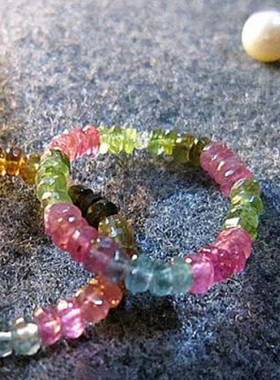 碧玺瑞铺净透招财旺夫石刻面戒指