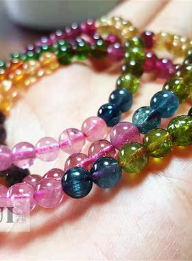 瑞铺水晶天然高品质巴西碧玺手链