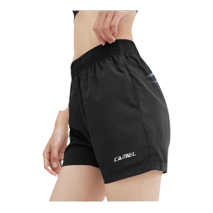 骆驼运动速干短裤女士2025夏季薄款冰丝宽松透气跑步休闲五分裤男