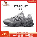 女款 防滑厚底增高运动鞋 秋季 网面透气复古休闲鞋 新款 骆驼老爹鞋