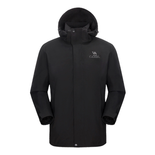 [雨神]骆驼鹅绒内胆冲锋衣男女款三合一羽绒服外套2025秋冬登山服