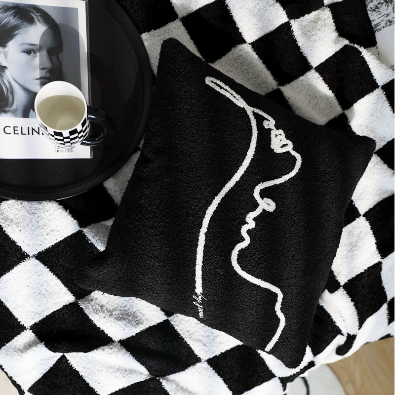 装典美家ZOODII黑白简约现代北欧风抽象线条靠枕床头客厅沙发靠垫,居家布艺,靠垫/抱枕,淘宝优惠券,粉丝福利购,淘宝优惠卷