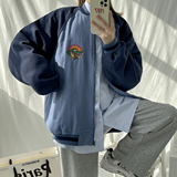 棒球领潮流鳄鱼水洗长袖休闲夹克JK97/P90138，男装夹克，星座202-3