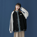 青春撞色棒球服潮流情侣字母夹克上衣9106/P95/148，男装夹克，星座202-3