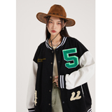 字母水洗毛巾料刺绣棒球服夹克情侣外套976/P100，男装夹克，星座202-3