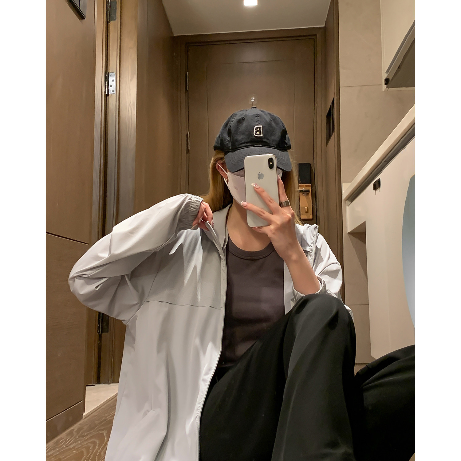 夏季冰丝情侣防晒衣连帽薄款神器长袖防晒服  F08 /P98图片