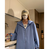 夏季纯色情侣款连帽长袖防晒衣薄款外套F109/P39，男装防晒衣，星座202-3