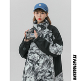 春季新款立领连帽撞色拼接情侣冲锋衣登山服夹克JK18/P65/98，男装夹克，星座202-3