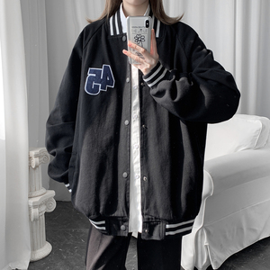 中性棒球领简约男女同款夹克上衣外套JK328/P90 138图片