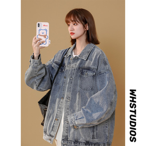 2023情侣款牛仔夹克中性风宽松韩版水洗外套 N991/P98 148图片