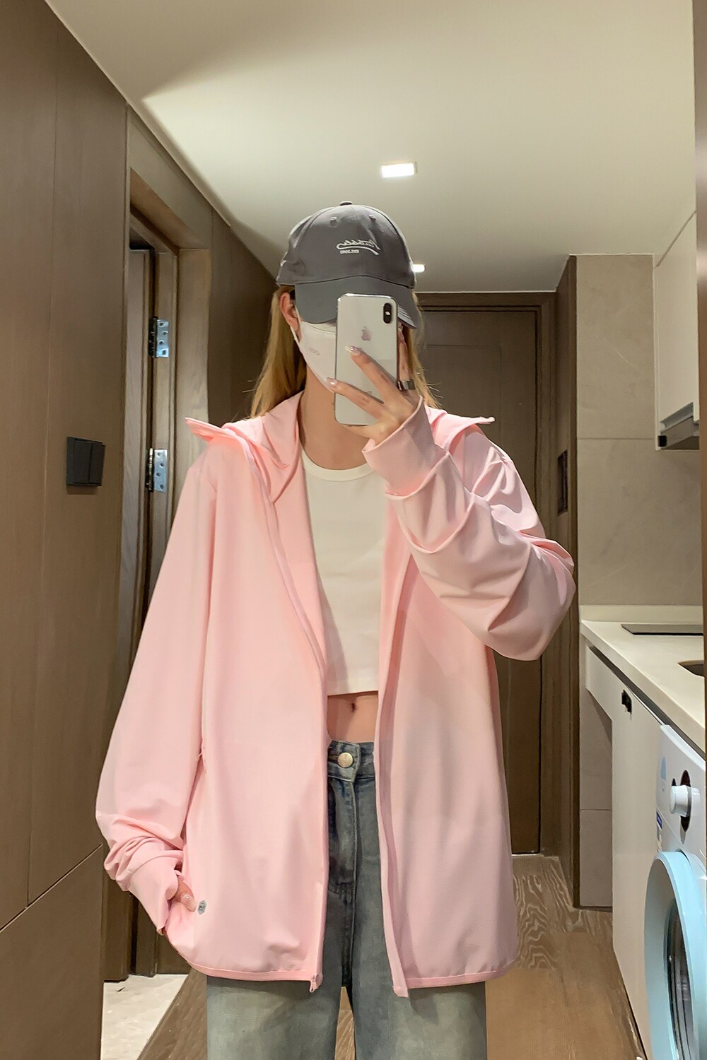 清凉一夏胖mm冰丝大码防晒服外套垂感透气百搭宽松连帽夹克女,男装防晒衣,星座202-3