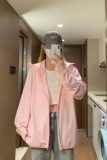 清凉一夏胖mm冰丝大码防晒服外套垂感透气百搭宽松连帽夹克女，男装防晒衣，星座202-3