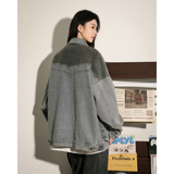 撞色多口袋水洗牛仔夹克外套上衣N9003/P105，男装夹克，星座202-3