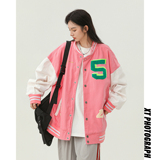 字母水洗毛巾料刺绣棒球服夹克情侣外套976/P100，男装夹克，星座202-3