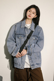 净版水洗翻领多口袋潮流牛仔夹克情侣款外套N601/P105，男装夹克，星座202-3