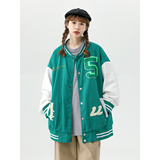 大货充足字母水洗毛巾料刺绣棒球服夹克情侣外套976/P100，男装夹克，星座202-3