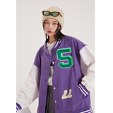 字母水洗毛巾料刺绣棒球服夹克情侣外套976/P100，男装夹克，星座202-3