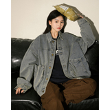 水洗休闲牛仔夹克立体口袋情侣外套上衣N9002/P105，男装夹克，星座202-3