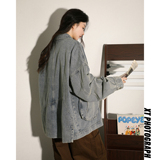 水洗休闲牛仔夹克立体口袋情侣外套上衣N9002/P105，男装夹克，星座202-3